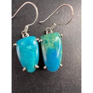 NEW Peruvian opalina sterling silver dangle earrings